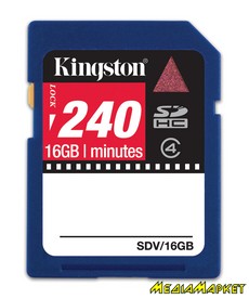 SDV/16GB  SDHC Kingston 16GB SDHC class 4 V